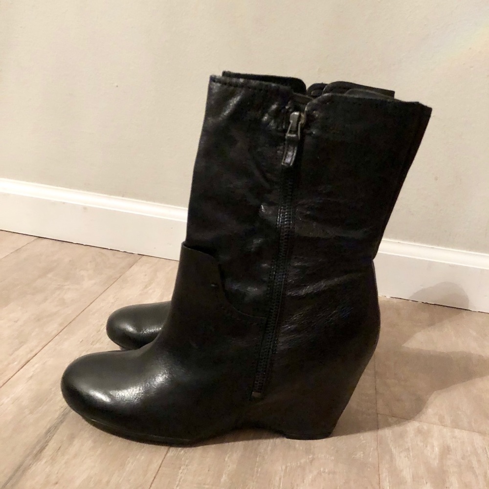 USED. Franco Sarto boots. Size 9. Black.